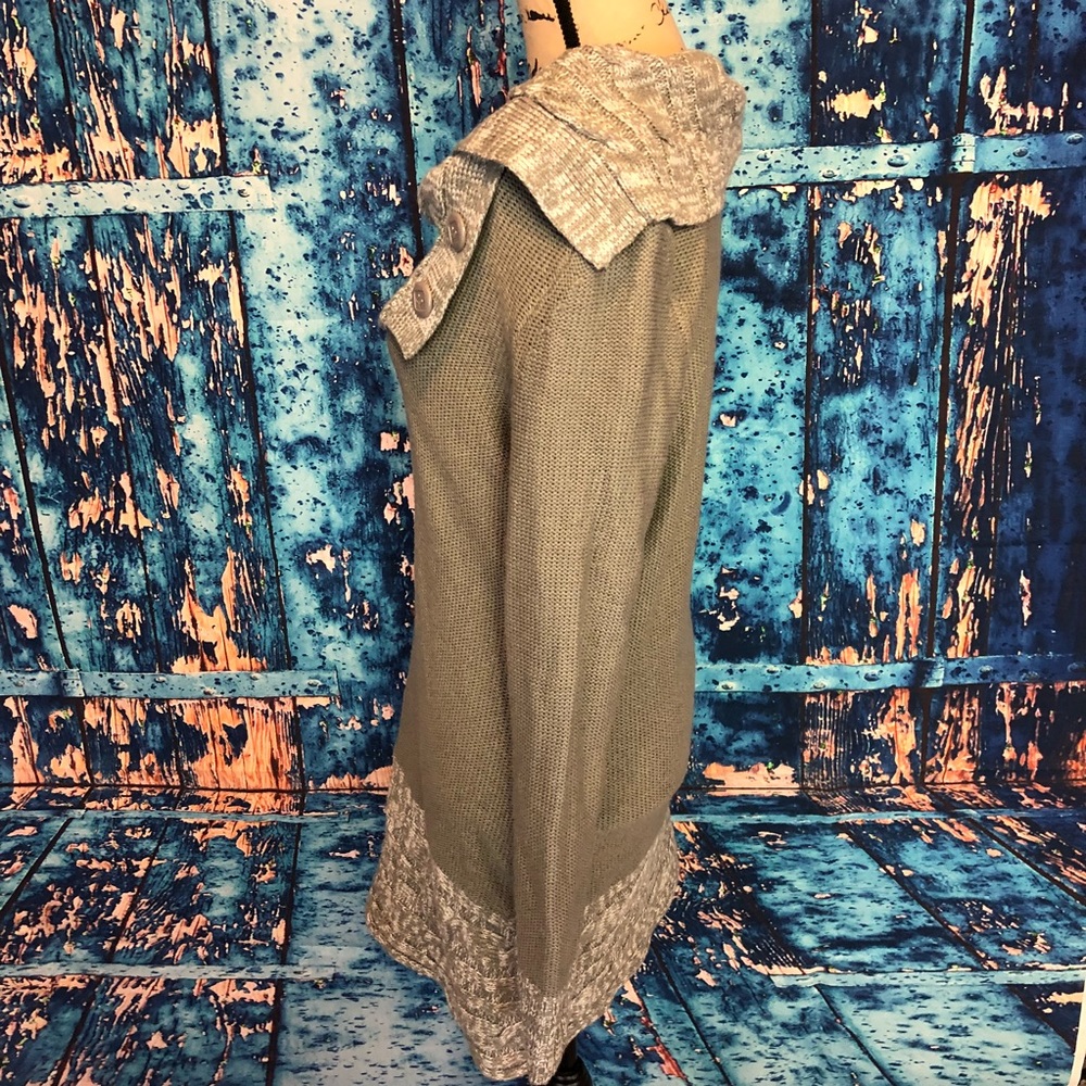 Allison Brittney sz m gray knit tunic - Picture 3 of 5